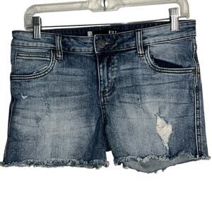 KUT from the Kloth Gidget Fray Hem Denim Shorts Size 4 Distressed Jean Cutoffs
